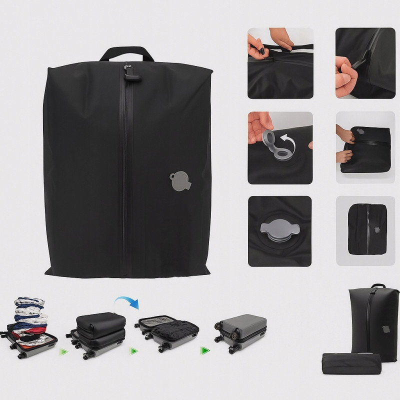 Zestaw worek próżniowy PAKKO kompresor elektryczny bezprzewodowy USB I114