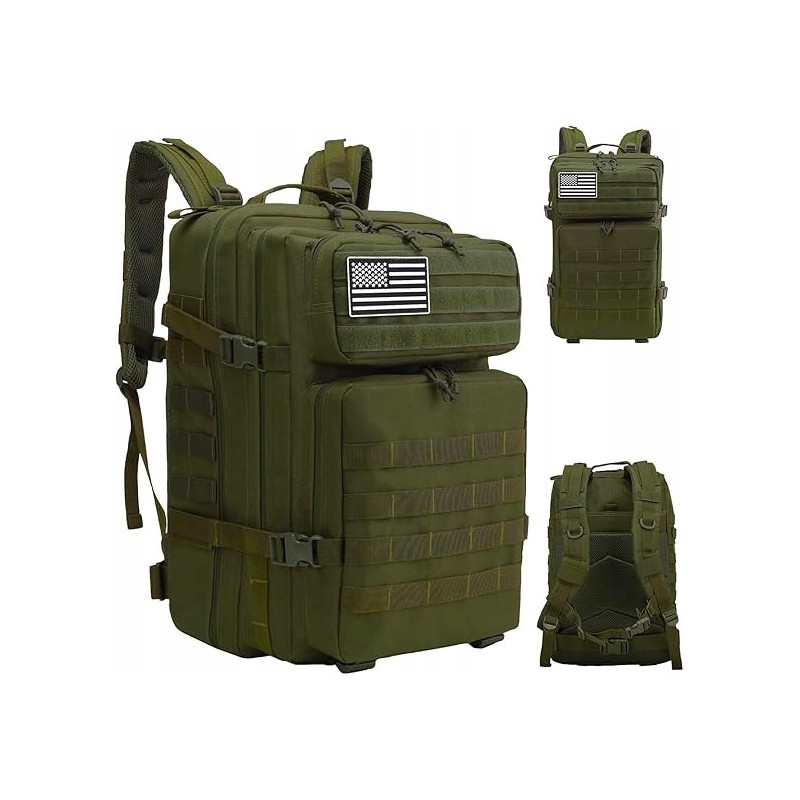 Plecak Taktyczny Wojskowy 45L KHAKI | Survival Militarne MOLLE (I011)