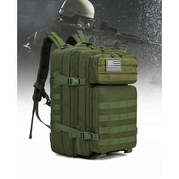 Plecak Taktyczny Wojskowy 45L KHAKI | Survival Militarne MOLLE (I011)