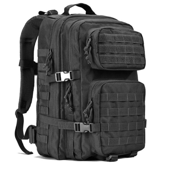 Plecak Taktyczny Wojskowy 45L CZARNY | Survival Militarne MOLLE (I011)