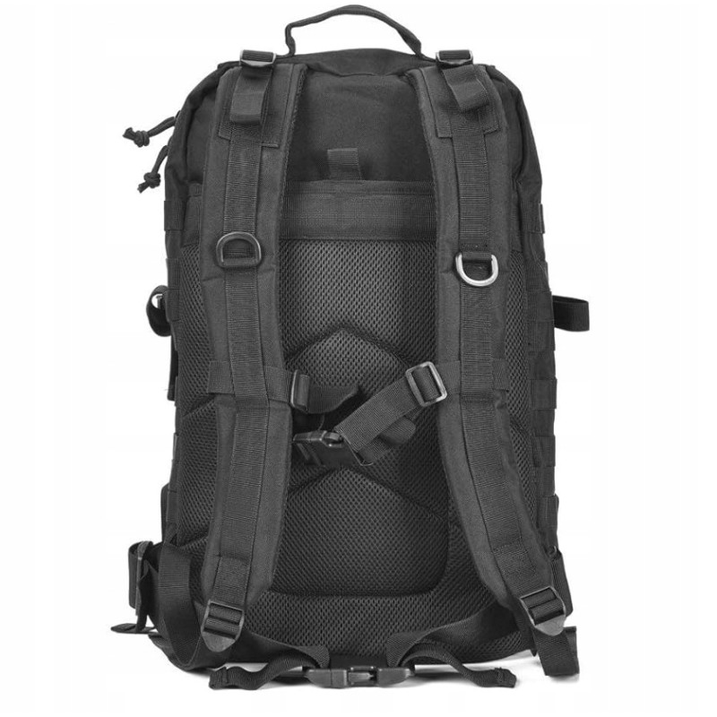 Plecak Taktyczny Wojskowy 45L CZARNY | Survival Militarne MOLLE (I011)