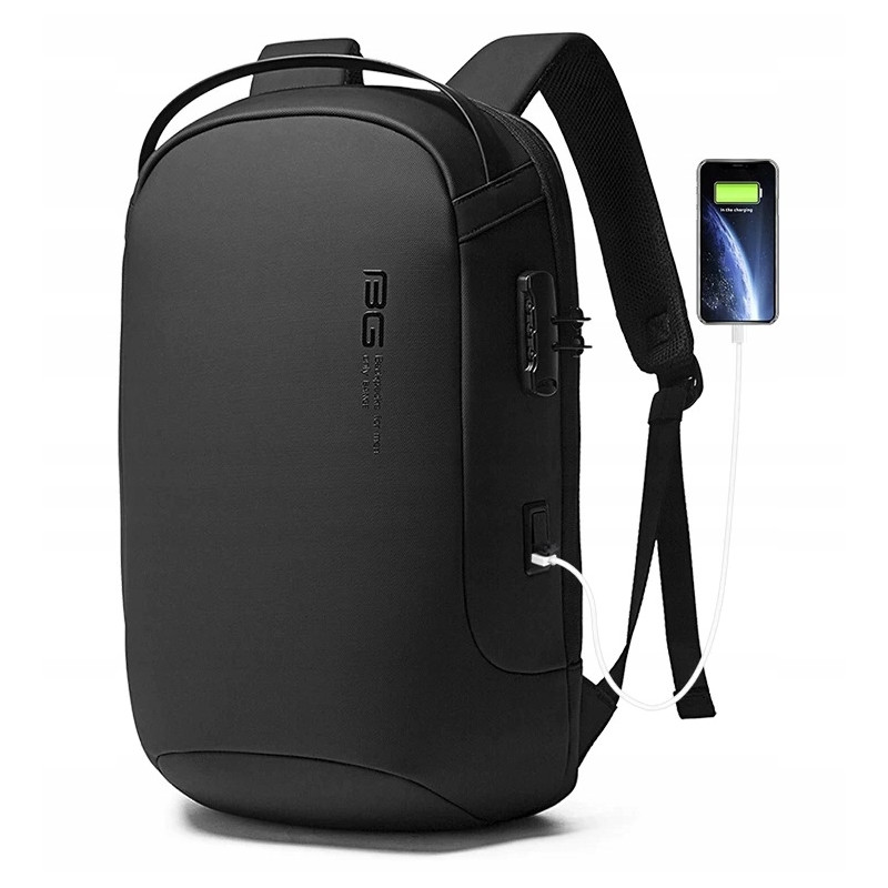 Antykradzieżowy plecak na laptopa TSA usb USB C miejski BANGE (I504)