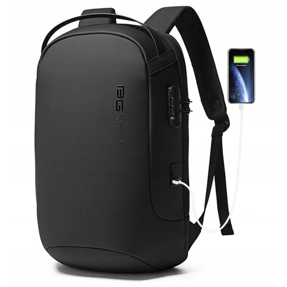 Antykradzieżowy plecak na laptopa TSA usb USB C miejski BANGE (I504)