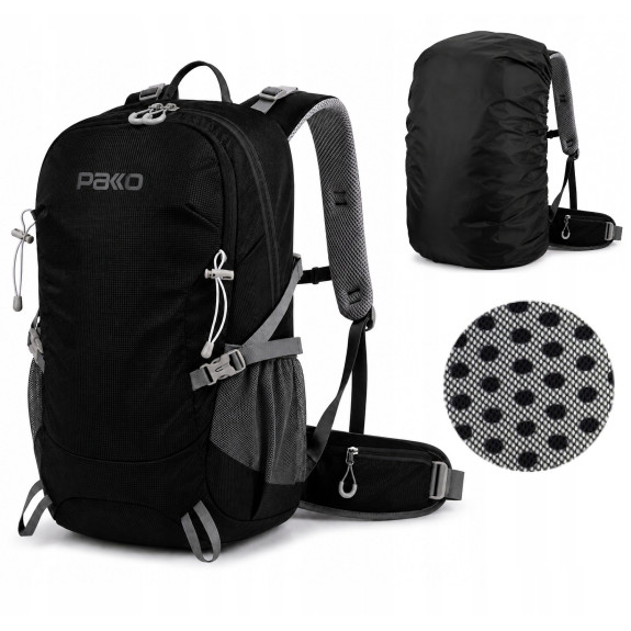 Plecak TURYSTYCZNY Górski TREKKINGOWY 30L PAKKO H2O POKROWIEC T800