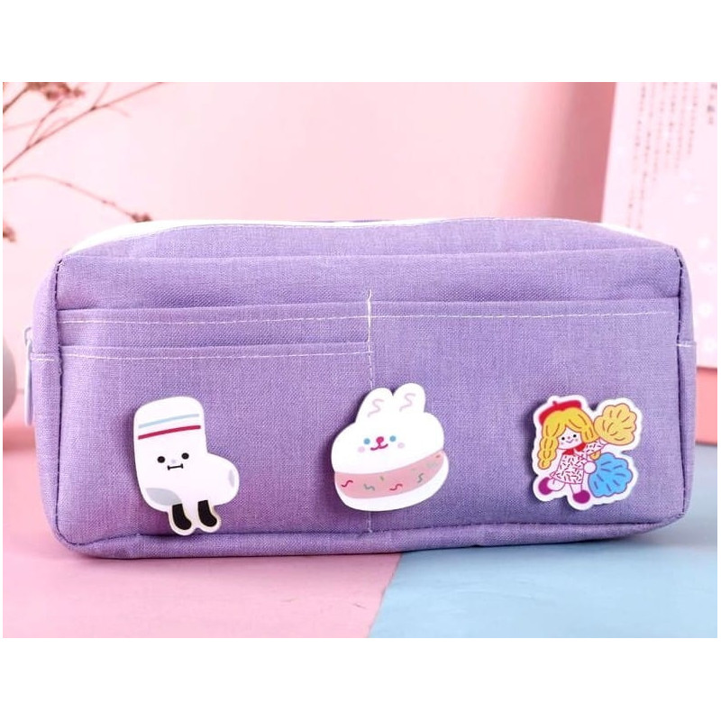 Fioletowy Wielofunkcyjny Piórnik Szkolny