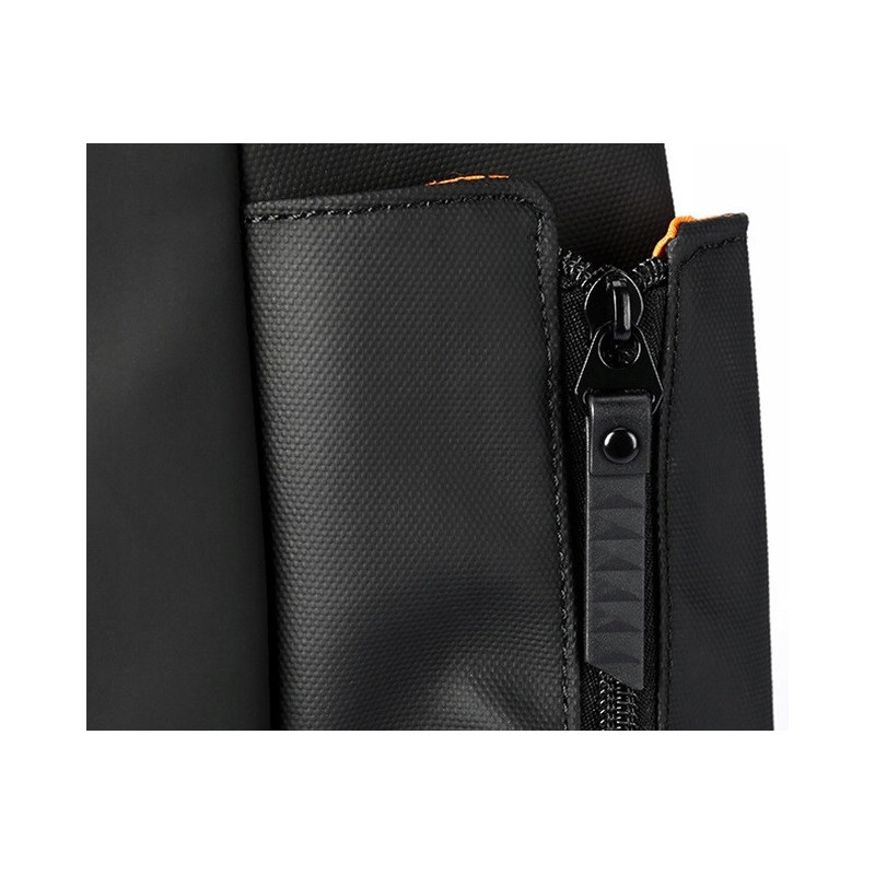 Czarna Saszetka na Ramię z USB Męska Damska (I222)