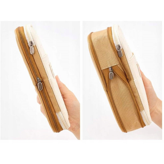 Miętowy Piórnik Organizer Szkolny Saszetka