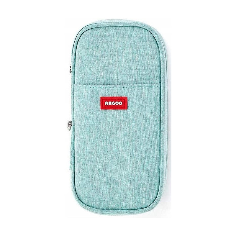 Miętowy Piórnik Organizer Szkolny Saszetka