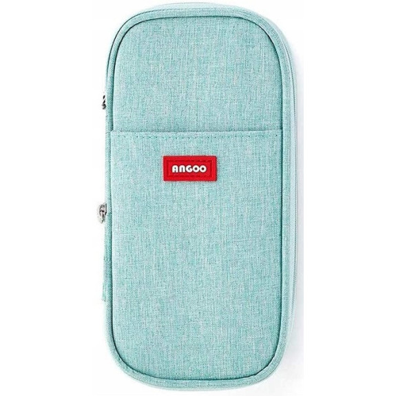 Miętowy Piórnik Organizer Szkolny Saszetka