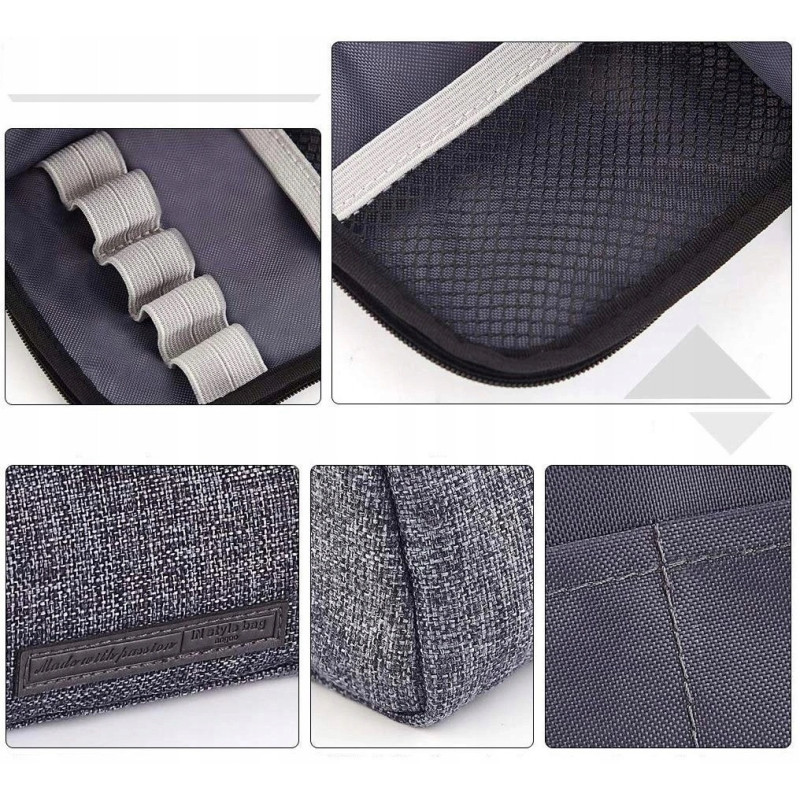 Bardzo Pojemny Szary Piórnik Szkolny