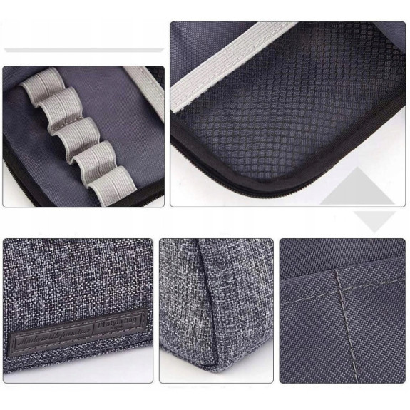 Bardzo Pojemny Szary Piórnik Szkolny