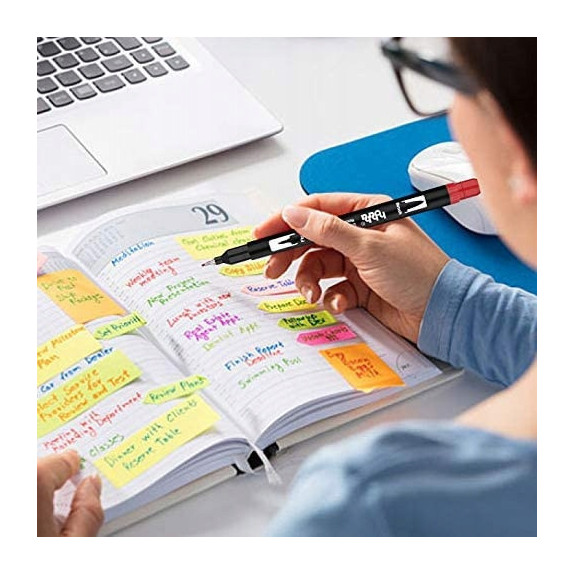 Dwustronne Pisaki Cienkopisy Flamastry 24 szt C012