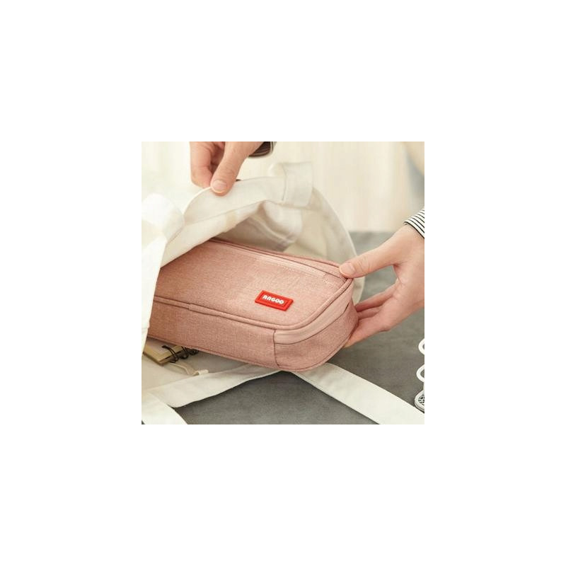 Duży Różowy Organizer Piórnik Szkolny