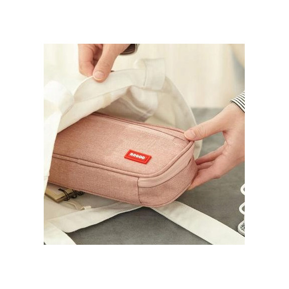 Duży Różowy Organizer Piórnik Szkolny