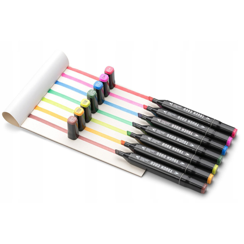 Dwustronne Markery Pisaki Alkoholowe 80 sztuk