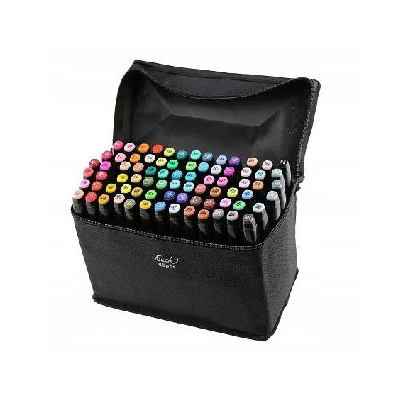 Dwustronne Markery Pisaki Alkoholowe 80 sztuk