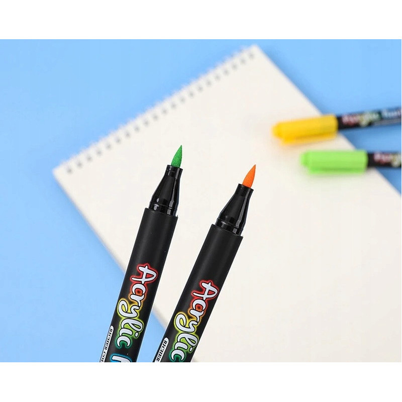 Pisaki Flamastry Mazaki Akrylowe 12 sztuk