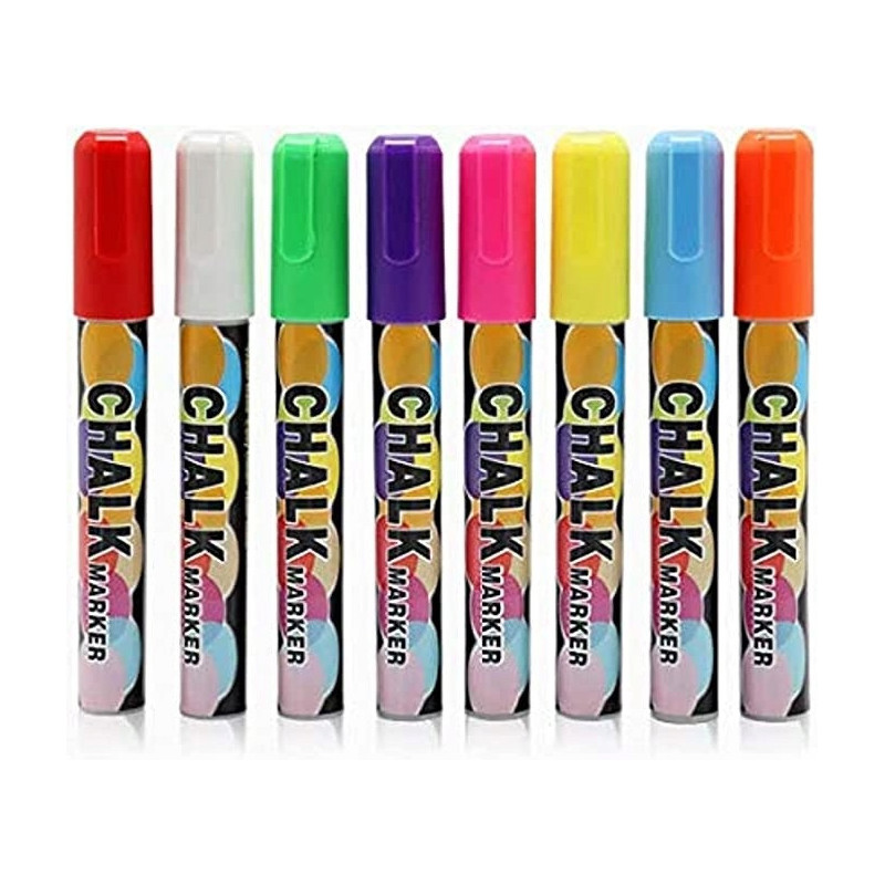 Markery Kredowe Do Tablic Szyb 8szt 6mm (C026)