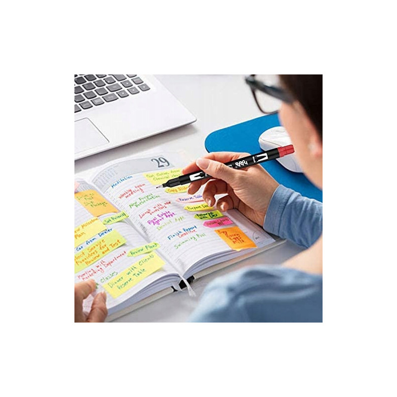 Dwustronne Pisaki Cienkopisy Flamastry 36szt C012