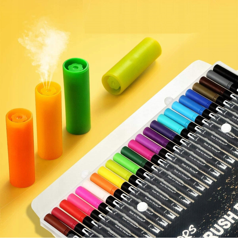 Dwustronne Pisaki Cienkopisy Flamastry 36szt C012