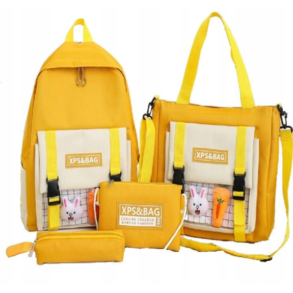 呕贸艂ty Plecak Szkolny Zestaw 4w1 - Plecakownia.pl馃帓 呕贸艂ty Plecak Szkolny Zestaw 4w1 - Plecakownia.pl馃帓