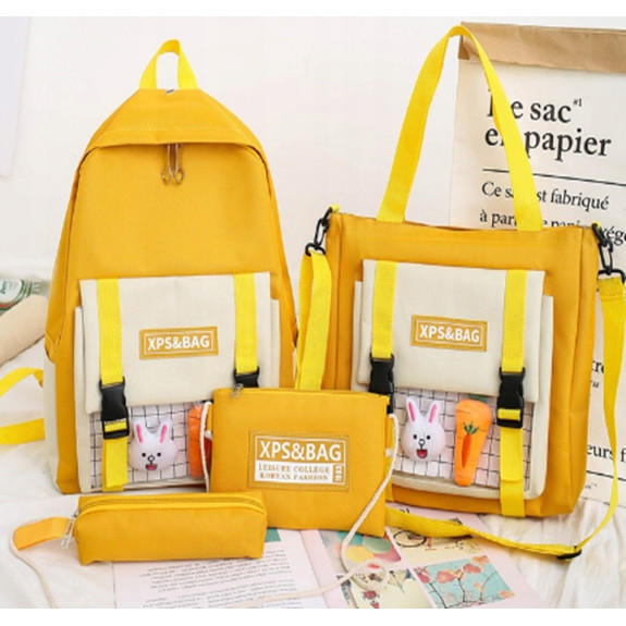 呕贸艂ty Plecak Szkolny Zestaw 4w1 - Plecakownia.pl馃帓 呕贸艂ty Plecak Szkolny Zestaw 4w1 - Plecakownia.pl馃帓