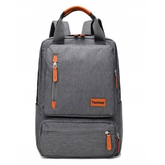 Lekki Plecak na Laptopa 15.6 Cali Vintage Szary (I188)