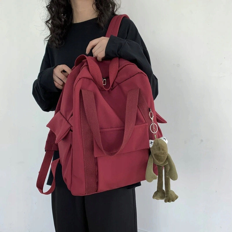 Bordowy Plecak Szkolny Młodzieżowy Miejski 🎒👌