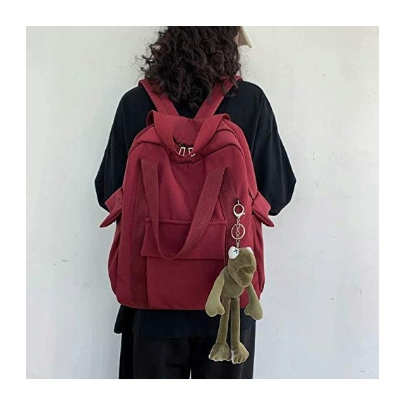 Bordowy Plecak Szkolny Młodzieżowy Miejski 🎒👌