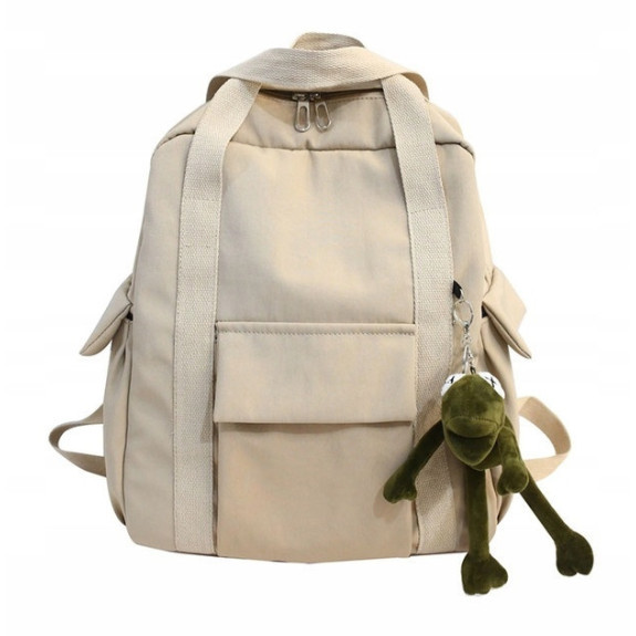 Beżowy Plecak Szkolny Młodzieżowy Miejski 🎒👌