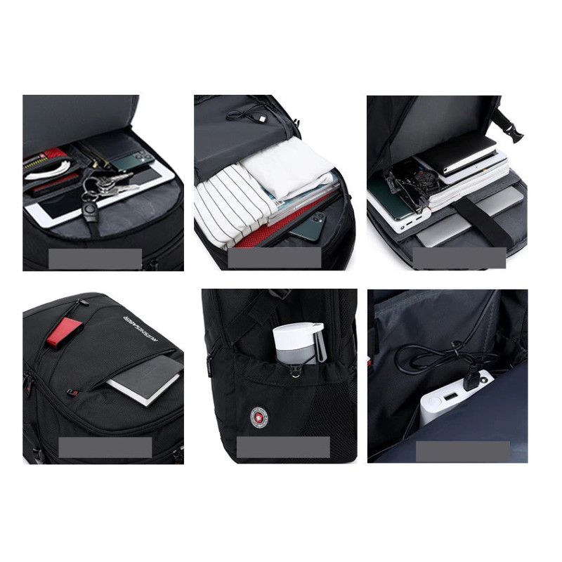 Wodoodporny Plecak na Laptopa 17 Cali USB (I084)