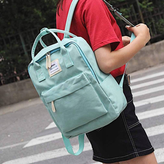 Miejski Plecak Damski Torba 2w1 - Miętowy | Ożyw Swój Styl!