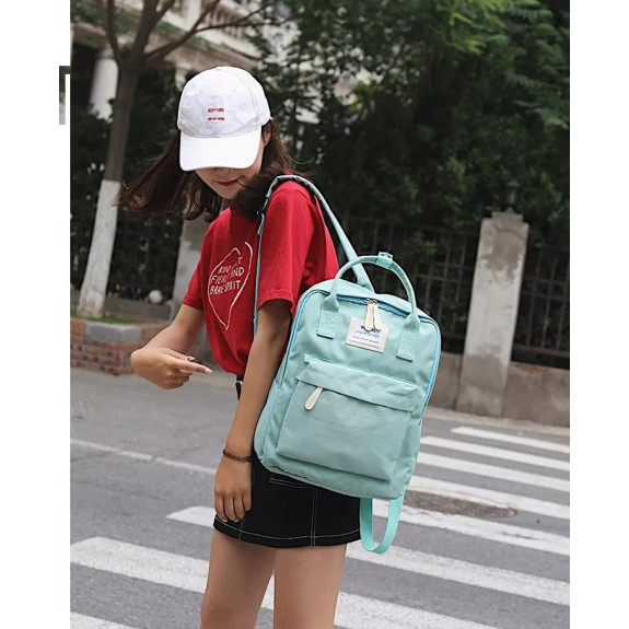 Miejski Plecak Damski Torba 2w1 - Miętowy | Ożyw Swój Styl!