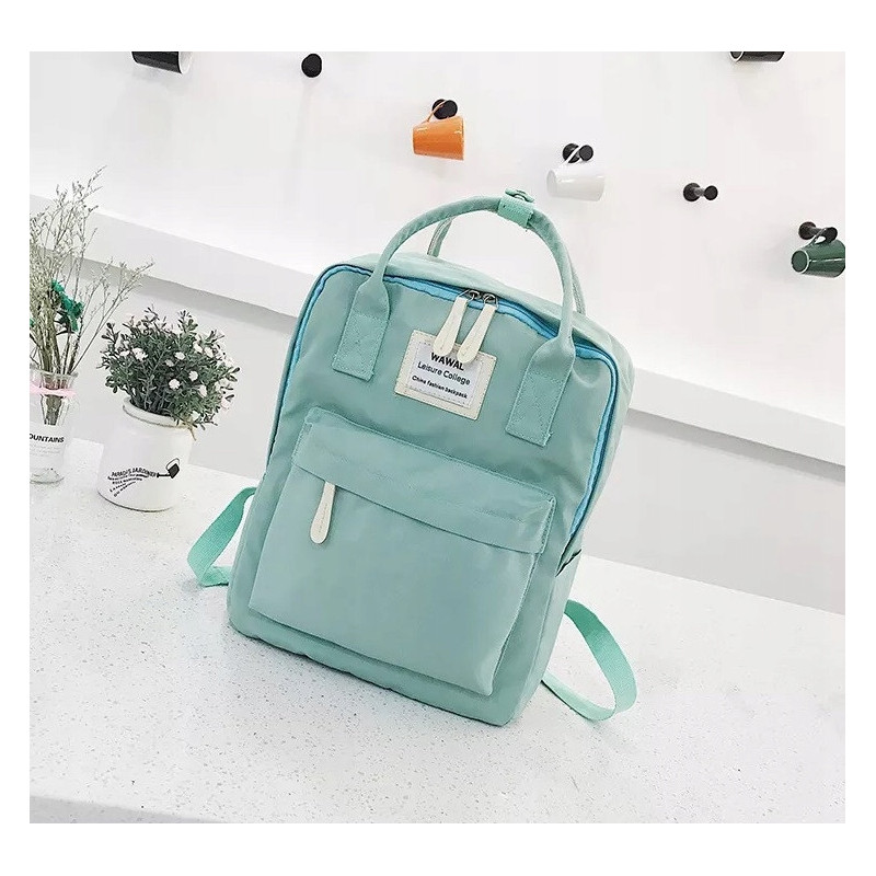 Miejski Plecak Damski Torba 2w1 - Miętowy | Ożyw Swój Styl!