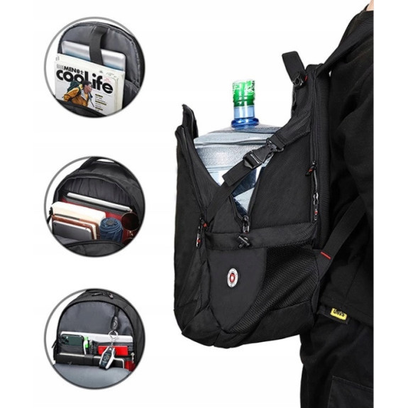 Wodoodporny Plecak na Laptopa 17 Cali USB (I084) Wodoodporny Plecak na Laptopa 17 Cali USB (I084)