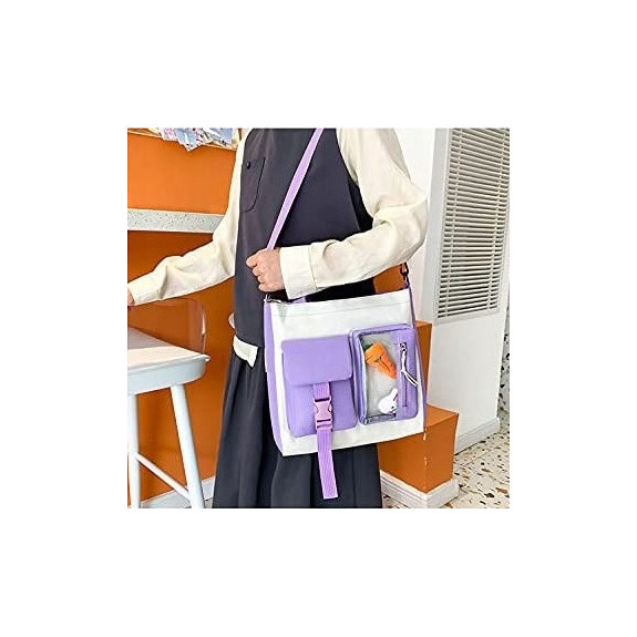 Fioletowo-Beżowy Plecak Szkolny Zestaw 4w1 - Plecakownia.pl🎒