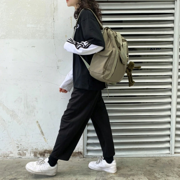 Plecak Szkolny Młodzieżowy Miejski w Kolorze Khaki 🎒👌