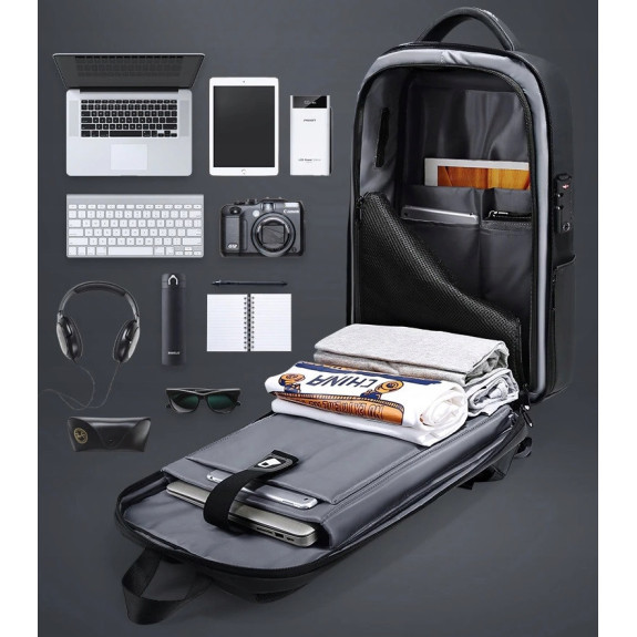 Plecak Antykradzieżowy na Laptop 15.6 Cali USB TSA (I179)