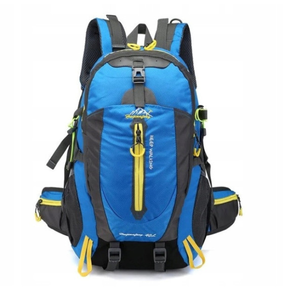 Niebieski Sportowy Plecak Turystyczny 40L Damski Męski