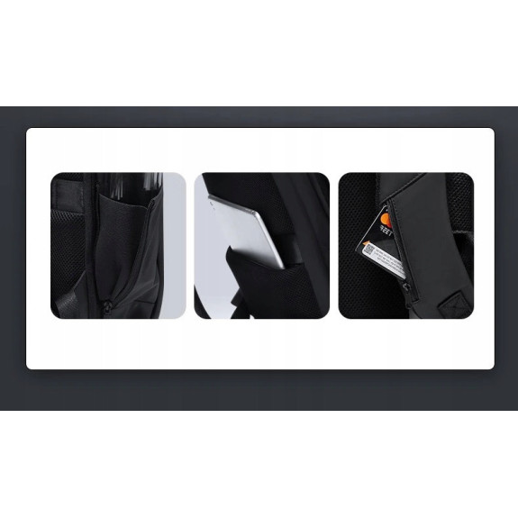 Plecak Antykradzieżowy na Laptop 15.6 Cali USB TSA (I179)