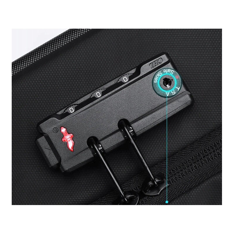 Plecak Antykradzieżowy na Laptop 15.6 Cali USB TSA (I179)