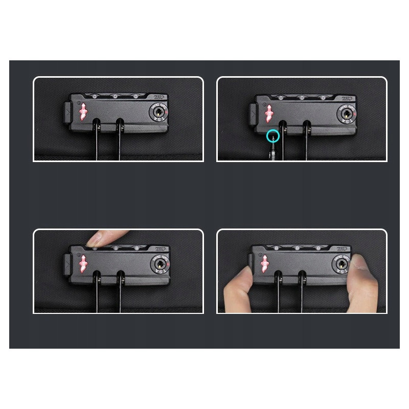 Plecak Antykradzieżowy na Laptop 15.6 Cali USB TSA (I179)