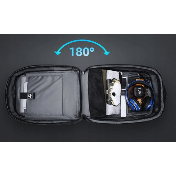 Plecak Antykradzieżowy na Laptop 15.6 Cali USB TSA (I179)