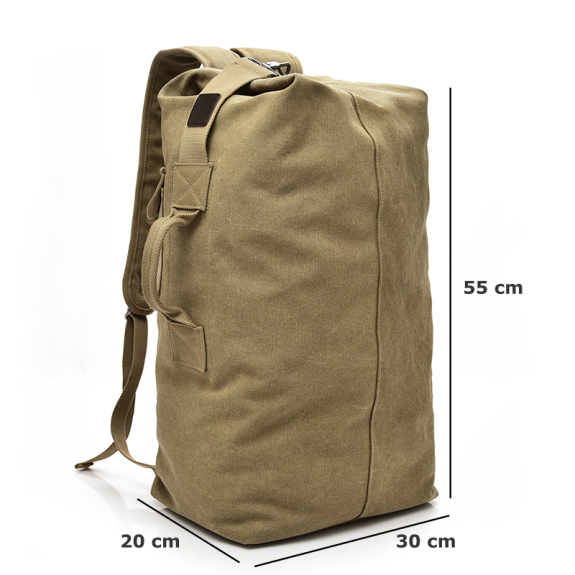 Torba Plecak Wojskowy 33L - Worek Żeglarski Marynarski Khaki | Plecakownia.pl 🎒