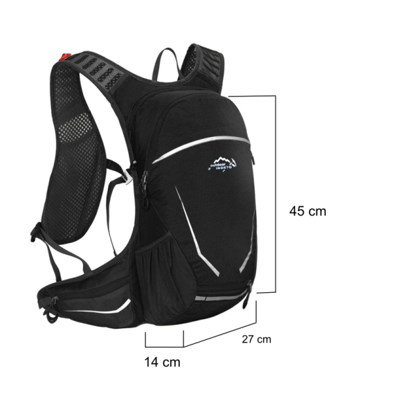 Plecak Rowerowy 16L z Kieszenią na Bukłak na Wodę