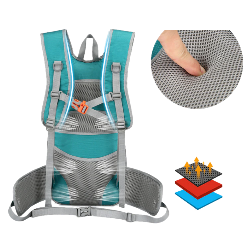 Sportowy plecak 12L damski męski czarny (PT004)