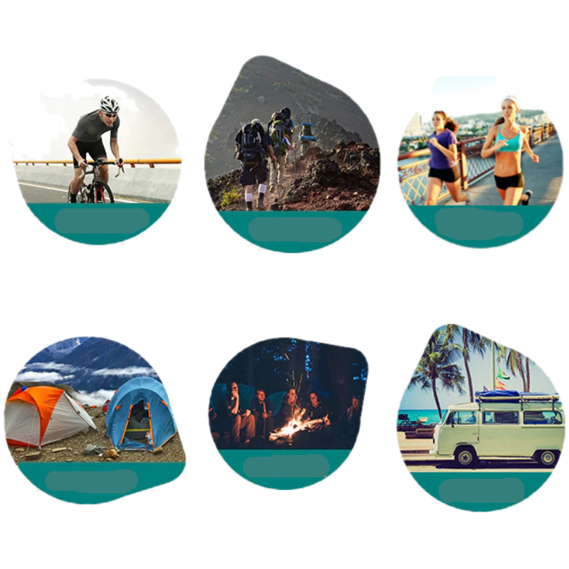 Sportowy plecak 12L damski męski szary (PT005)